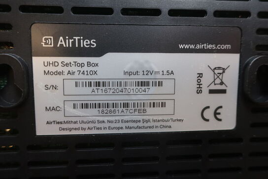 5 stk. router WAOO AIR 7410X og AIR 4920