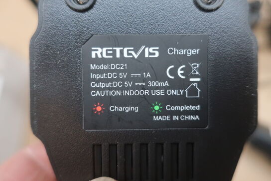 9 stk. Walkie-talkie RETEVIS RT24