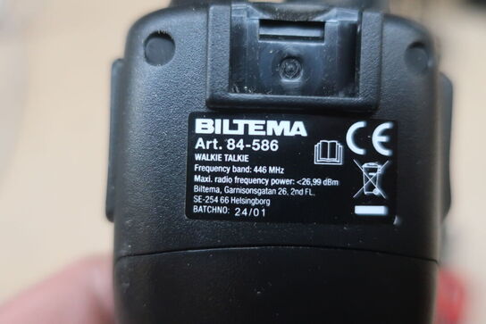 9 stk. Walkie-talkie BILTEMA