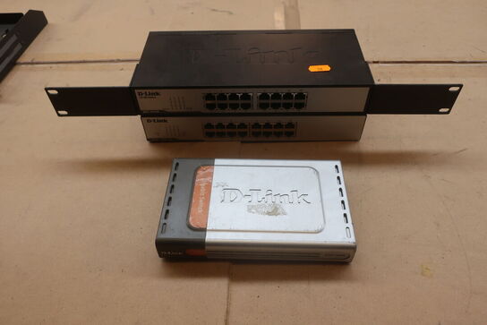 3 stk. switch D-LINK