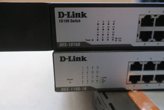3 stk. switch D-LINK