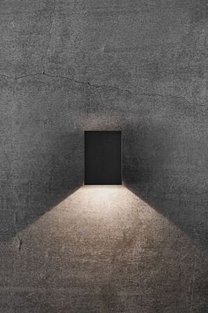 2 stk. nordlux fold 15 udendørs væglampe i sort(ubrugt)