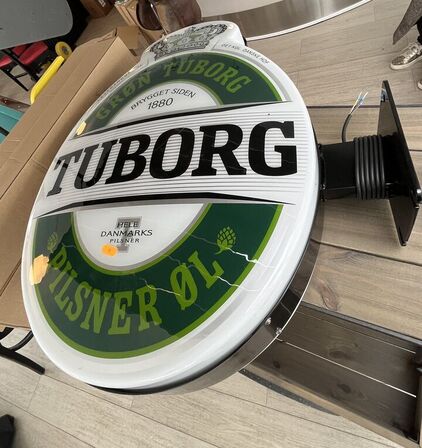 Lysskilt TUBORG 69 x 47 cm