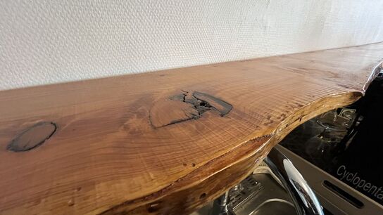 2 Stk. Hylder Lakerede Træ 315 cm