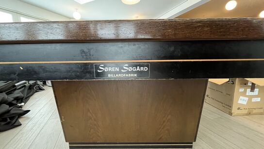 Billiard Bord SØREN SØGAARD, Kridttavle, Køer