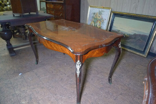 12 stk. møbler, sofa med ny stofrulle til ombetrækning