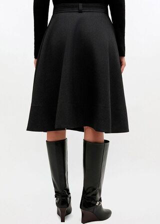 Wool Suiting Knee Length Wrap Skirt GANNI Str.: 42