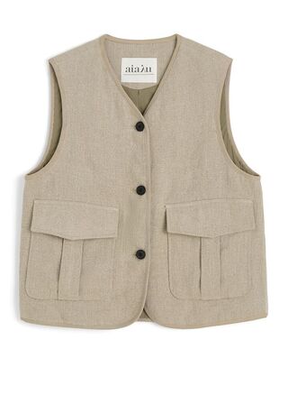 Vest Heavy Linen AIAYU Str.: S