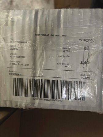 6 stk. 230V lysskinne 300cm sort m/12 stk. lamper + 13 dele monteringstilbehør