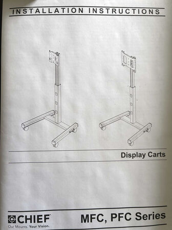 Stander på hjul til TV/monitorer