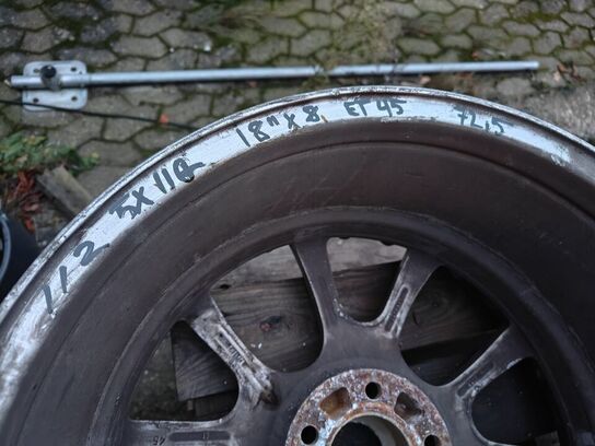 4 stk. 18"x8 5x112 ET45 72.5 (MOMSFRI)