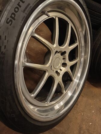 4 stk. Fælge m. dæk ADV1 3delt Split til PORSCHE (MOMSFRI)