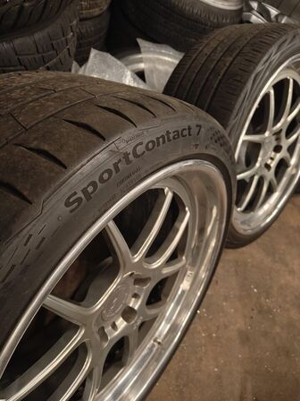 4 stk. Fælge m. dæk ADV1 3delt Split til PORSCHE (MOMSFRI)