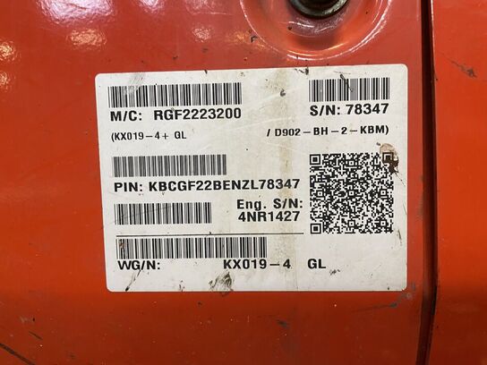 Minigraver KUBOTA KX019-4