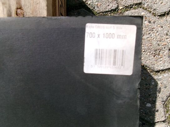 5 stk. monteringsplade, sort