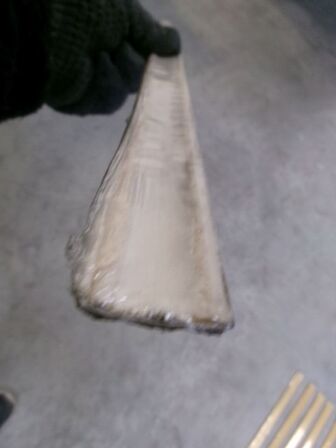 9 stk.  afslutningsprofil messing