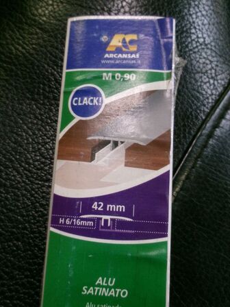 6 stk. overgangsprofil alu