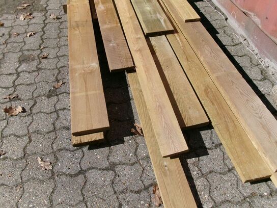 Anslået 46 m trykimprægneret træ