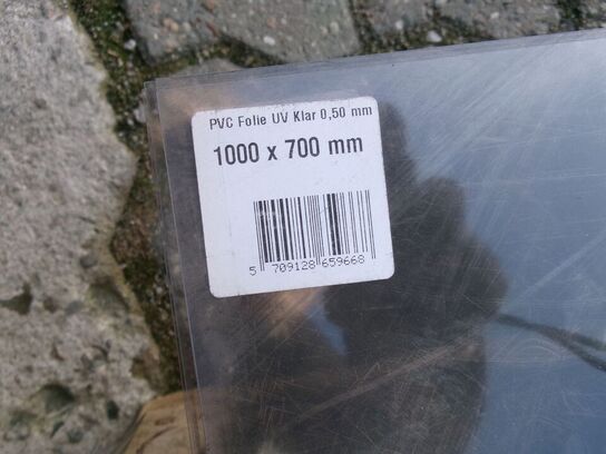 7 stk. PVC folie UV, klar