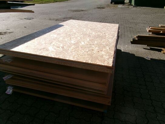 5 stk. blandet spånplade/OSB