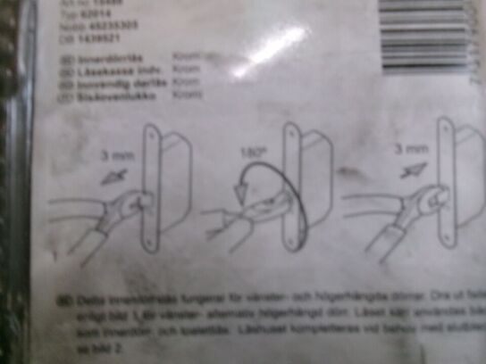 4 stk. indvendig dørlås