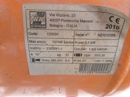 1 stk. kompressor PASLODE Proline 245