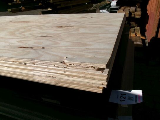 5 stk. krydsfinerplade