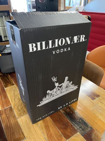6 fl. vodka BILLIONÆR PREMIUM 100 cl. 40 %