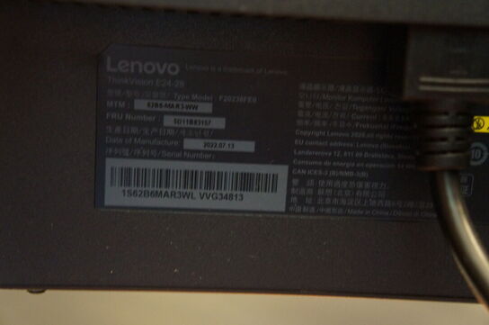 2 stk. skærme & Dock, m.v. LENOVO