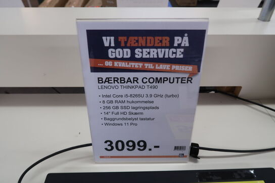 Lenovo ThinkPad T490 i5-8265U 14" - Refurbished