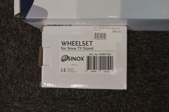Sinox SWB7146, Soundbar-monteringsbeslag + Hjulsæt til TV gulvstand
