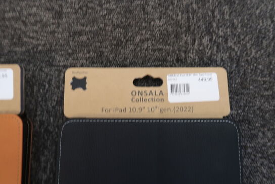 2 stk. Tablet Cover Leather Brun & sort -iPad 11" (2025) / iPad 10.9"