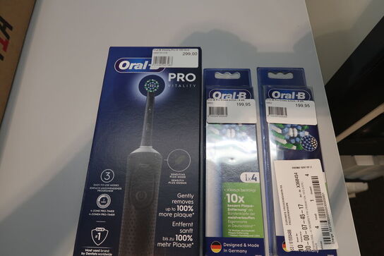OBH el-tandbørste + 2 pk. Hoveder 