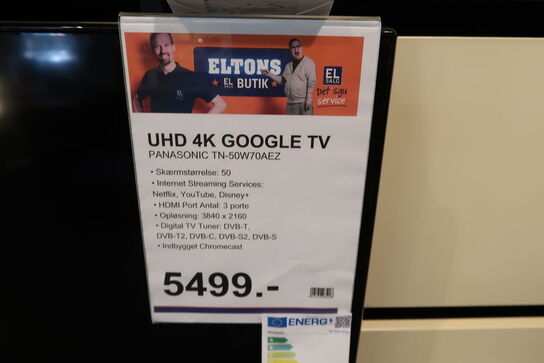 Panasonic 50" Fladskærms TV TN-50W70AEZ LED 4K