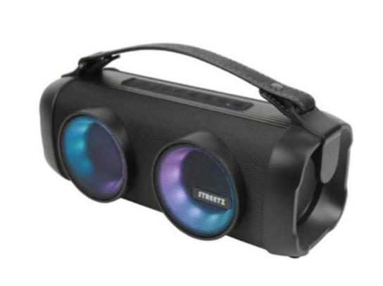 Streetz B100 Bluetooth boombox med LED, sort