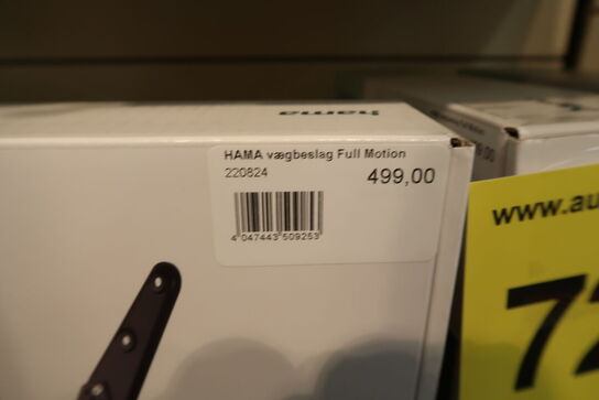 Hama TV Wall Bracket Full Motion VESA up to 400x400 65" 25 kg