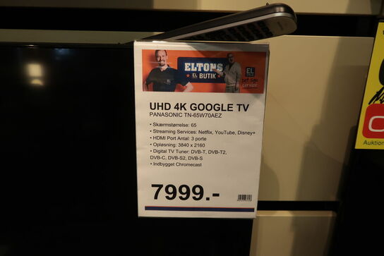 Panasonic 65″ Fladskærms TV TN-65W70AEZ LED 4K