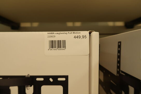 Hama TV Wall Bracket Full Motion VESA up to 400x400 65" Black