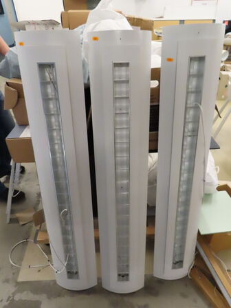 3 stk. Loftlamper/lampearmaturer