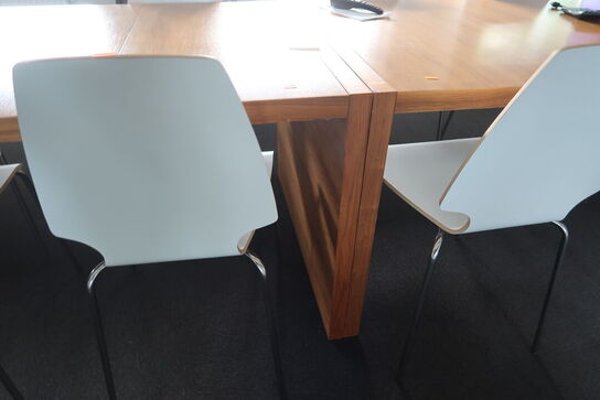 2 stk. konferenceborde samt 9 stk. stole UDEN INDHOLD