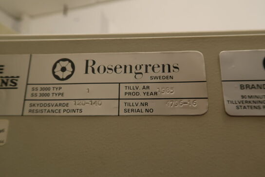 2 stk. pengeskabe ROSENGRENS