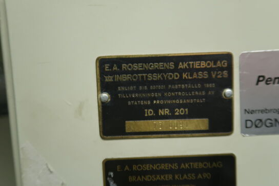 2 stk. pengeskabe ROSENGRENS