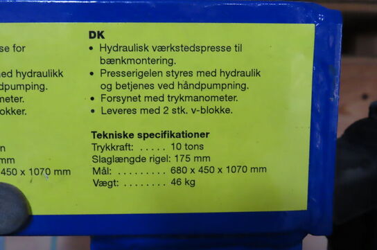 Hydraulisk pressemaskine BILTEMA