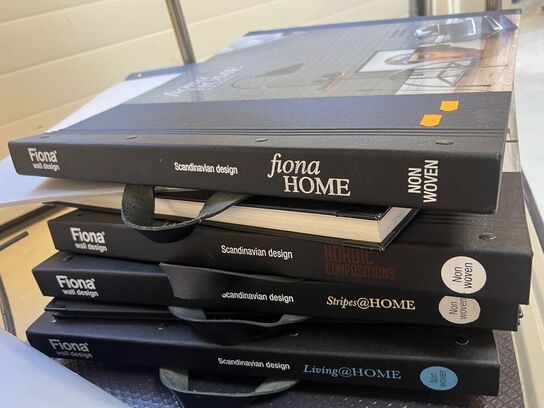 5 stk. kollektionsmapper m. tapet FIONA