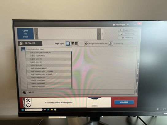 Toningsanlæg COROB inkl. COLLOMIX VIBA X.30 V rysteskab