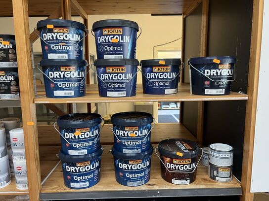 Parti JOTUN & GJØCO i forsk. baser m.v. (se billeder)