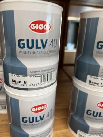 Parti JOTUN & GJØCO i forsk. baser m.v. (se billeder)