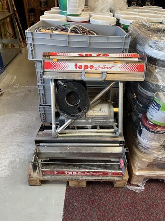 3 stk. klistermaskine CB TAPOFIX samt EARLEX dampmaskine