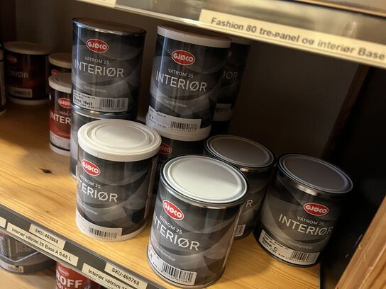 Parti GJØCO, JOTUN & BENGALACK i forsk. baser m.v. (se billeder)