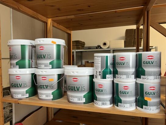 Parti JOTUN & GJØCO i forsk. baser m.v. (se billeder)